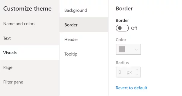 Updating the borders in your theme