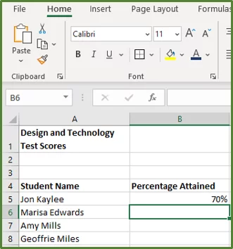 Screenshot showing the number 70 displaying as a percentage.