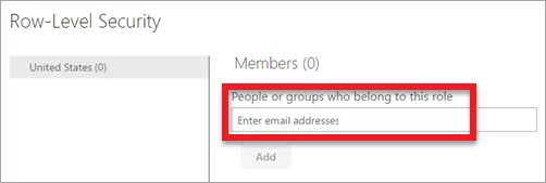 red selection shows people or groups who belong to this role option