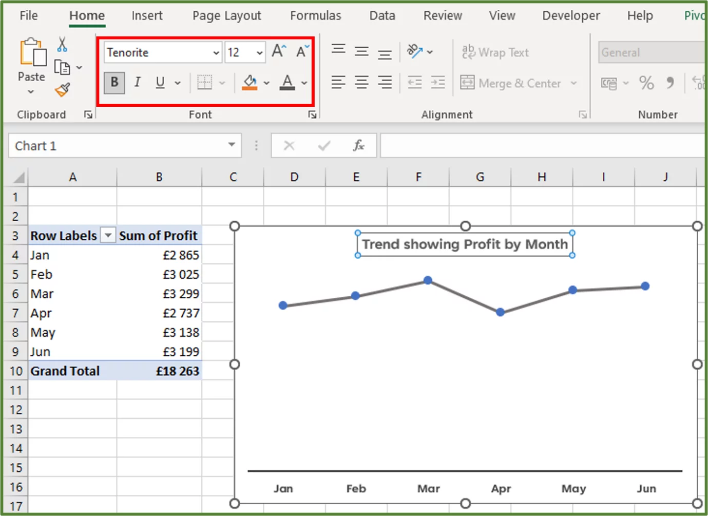 Screenshot showing the Font Settings of interest, highlighted.
