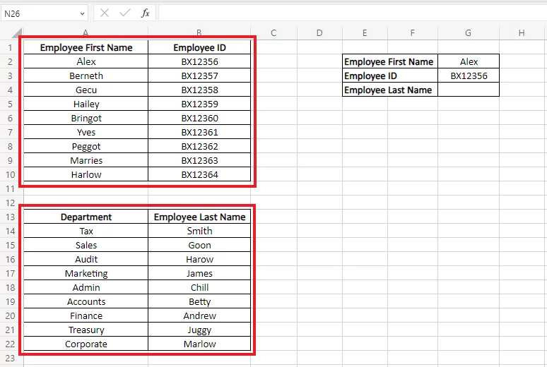 Data divided into two