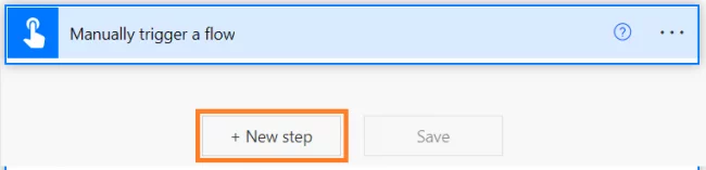 new step option screenshot