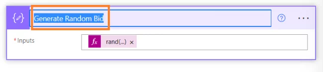 Generate Random Bid