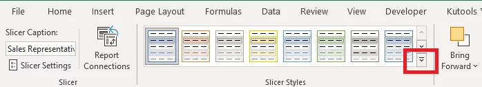 Slicer Styles