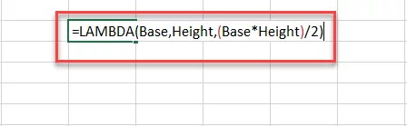 Defining the calculation