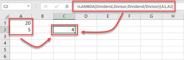 Excel runs the function