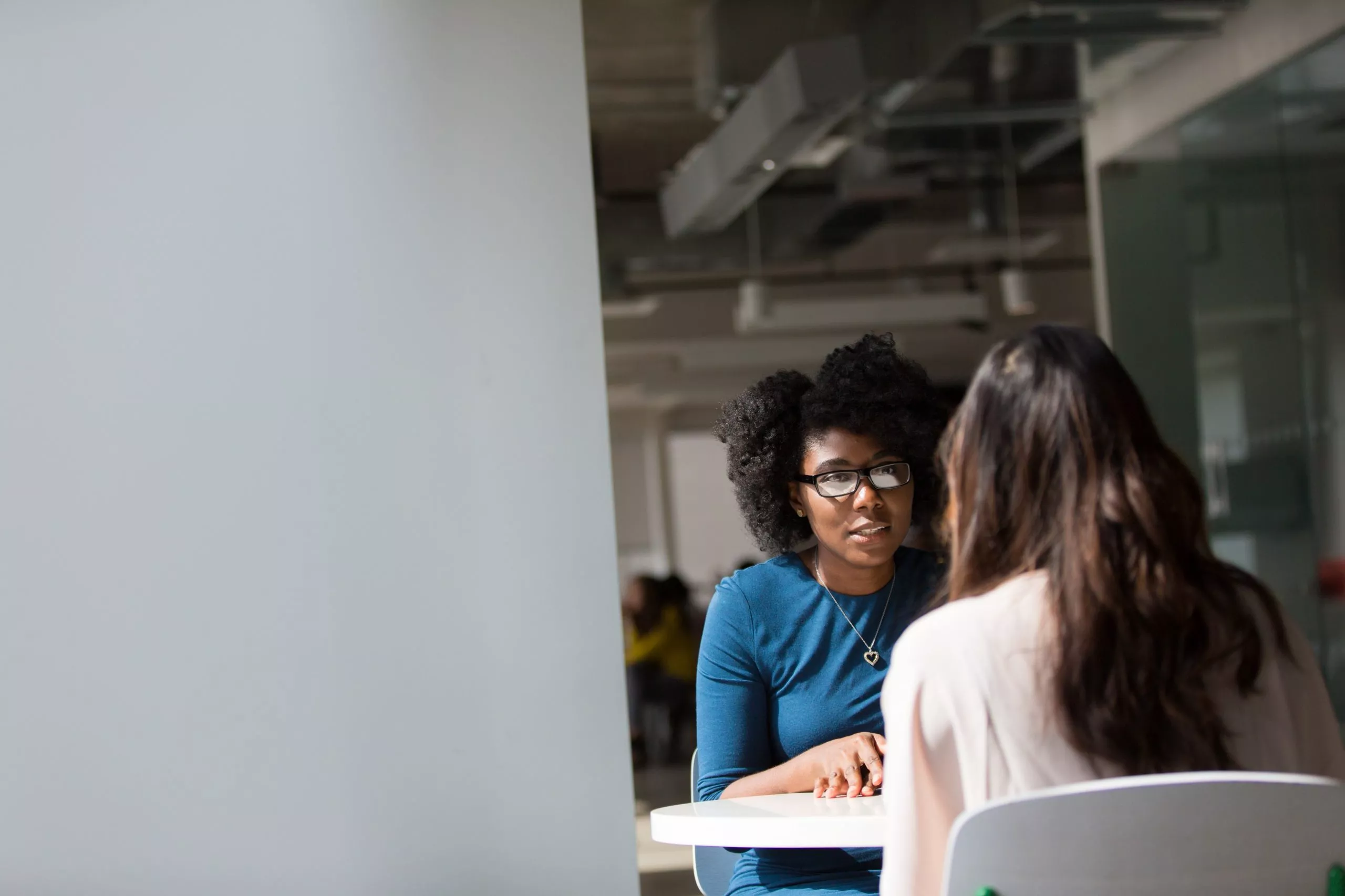 Team listening stock image