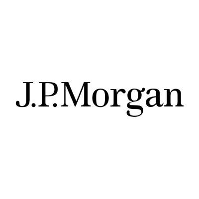 The logo of J.P. Morgan, a returning corporate client of Acuity Training