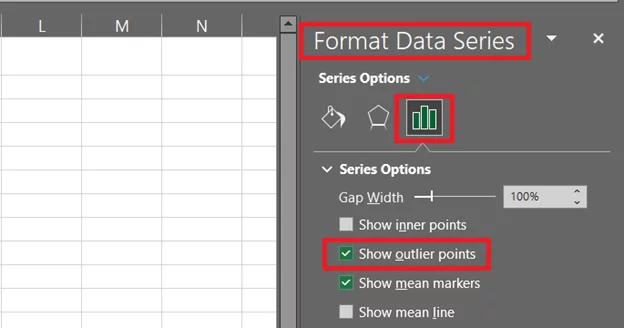 Show outlier points