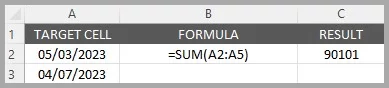 Shows how the function works with dates