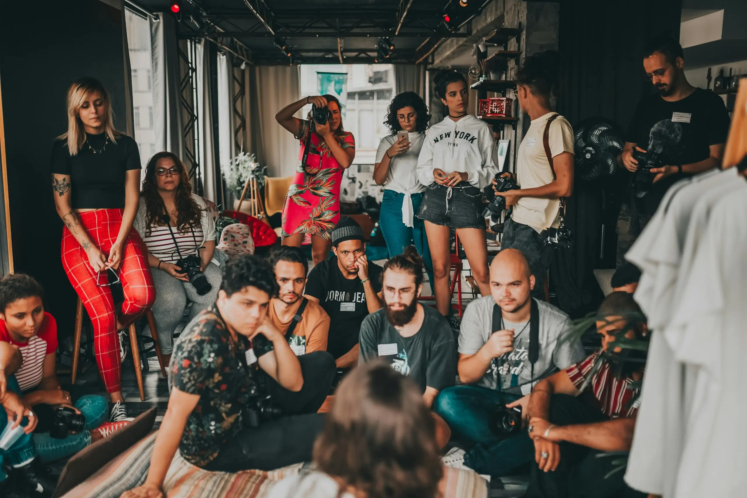 Audience engaged in speech