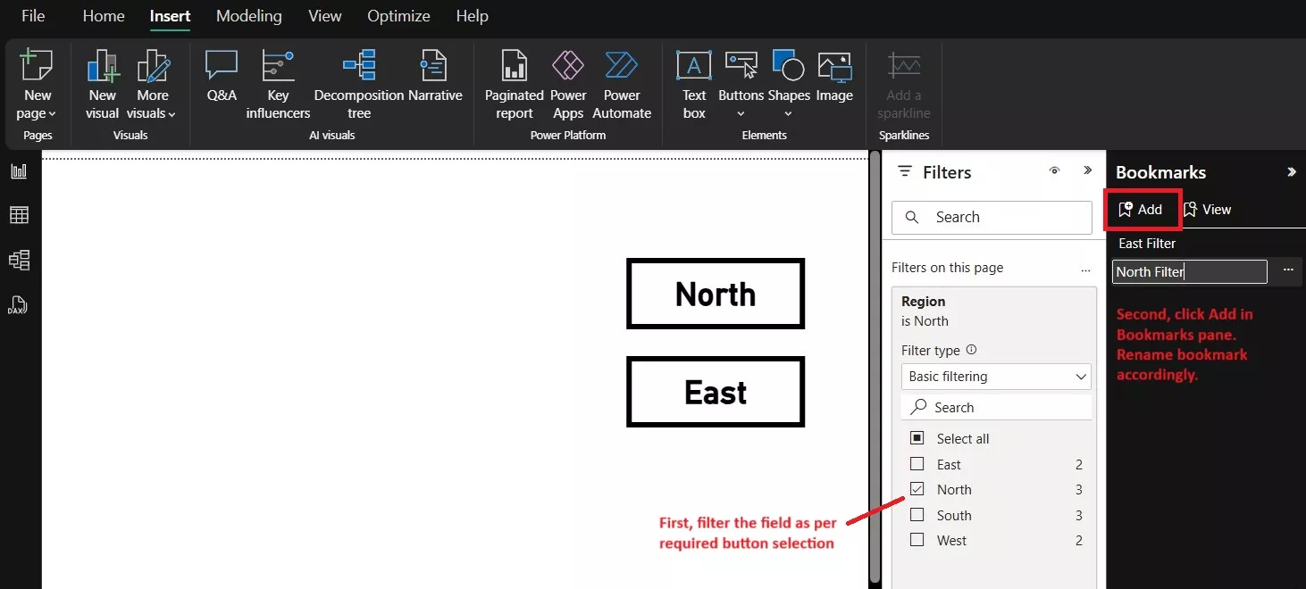How to change the button into a bookmark